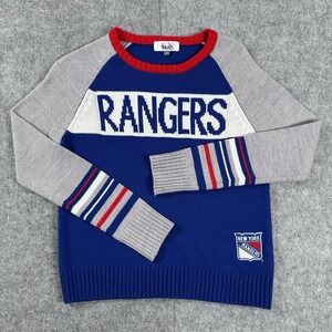 Touch by Alyssa Milano NHL New York Ranger Sequin Raglan Sweater M